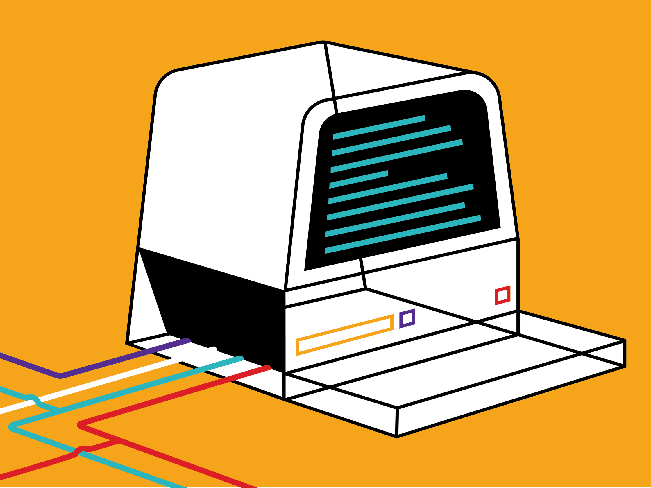 Hacker computer visual