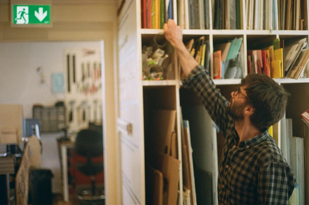 Vinyl in het Fablab Amsterdam in de Waag