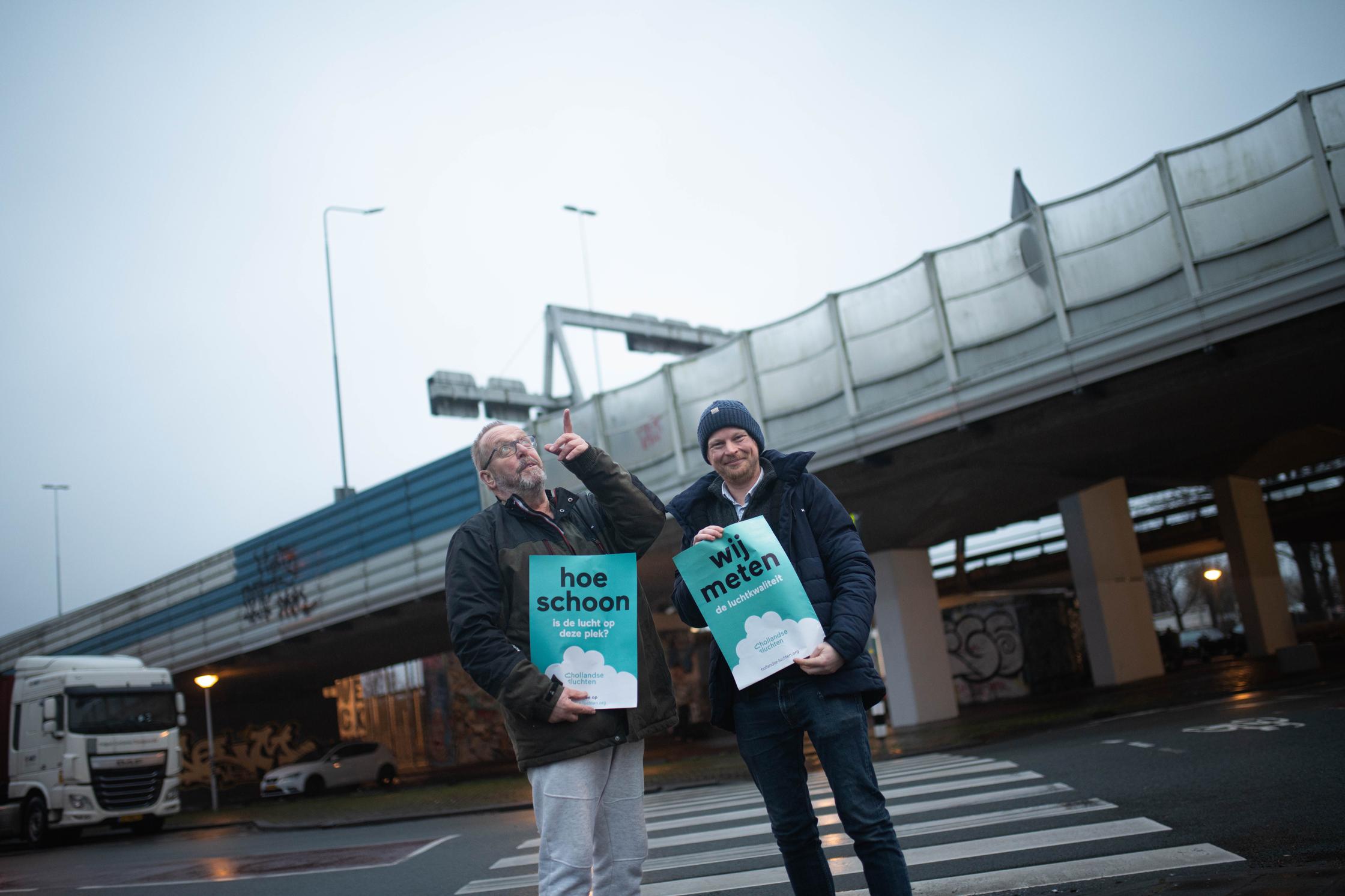 Hollandse luchten: bewoners meten de luchtkwaliteit vlak naast de snelweg