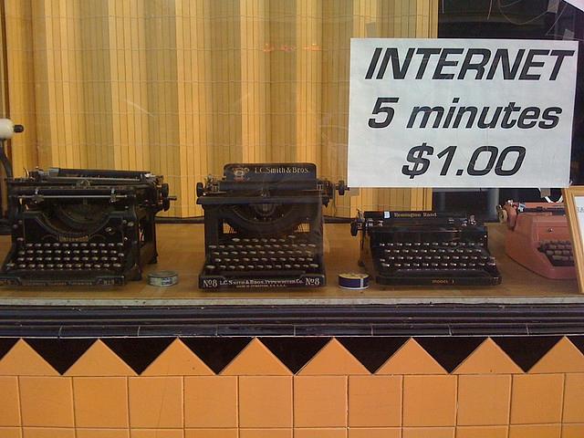 Internet, 5 minutes $1.00