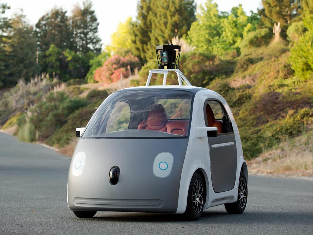 Google self-drinking car