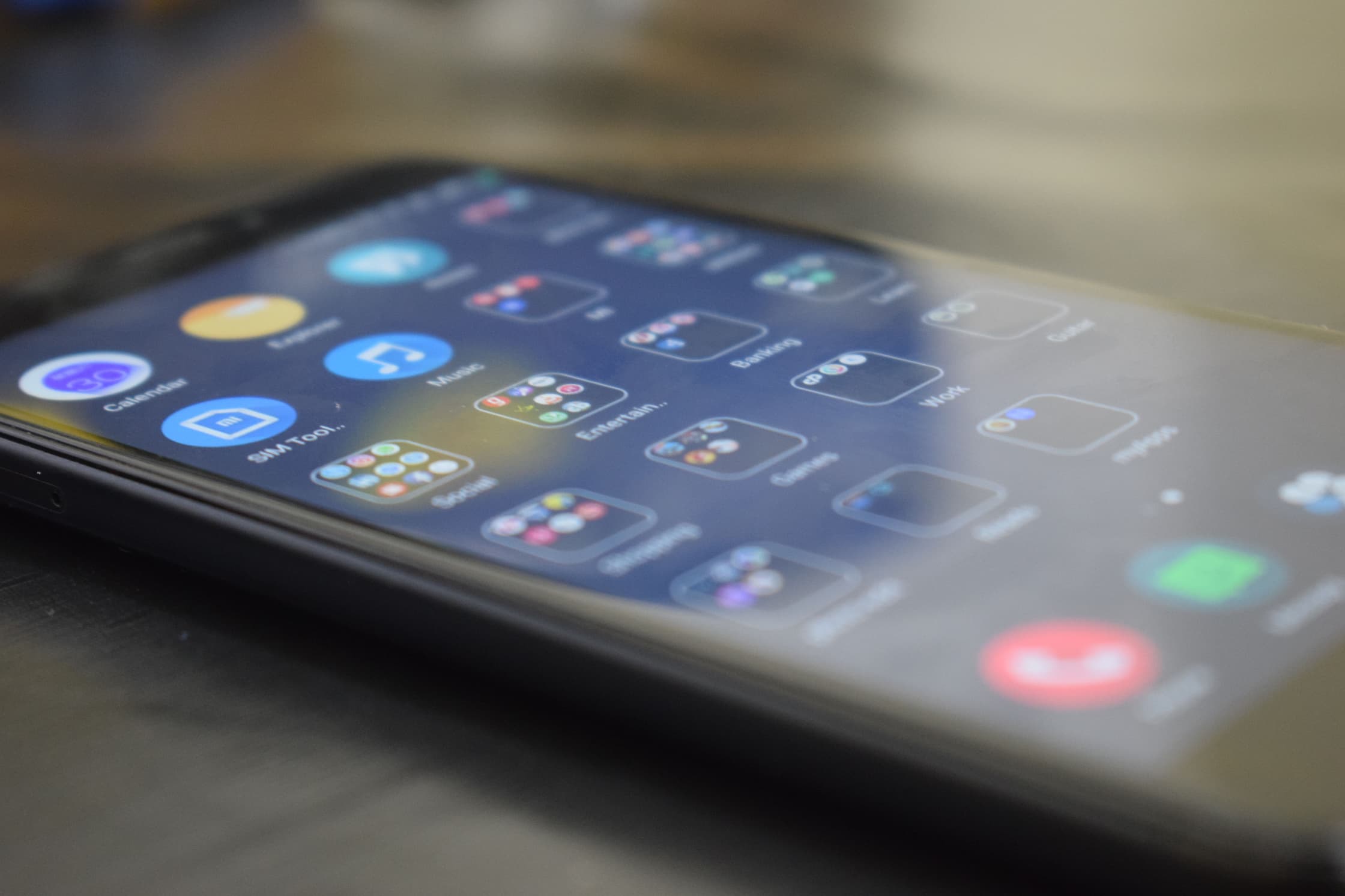 Phone with apps 