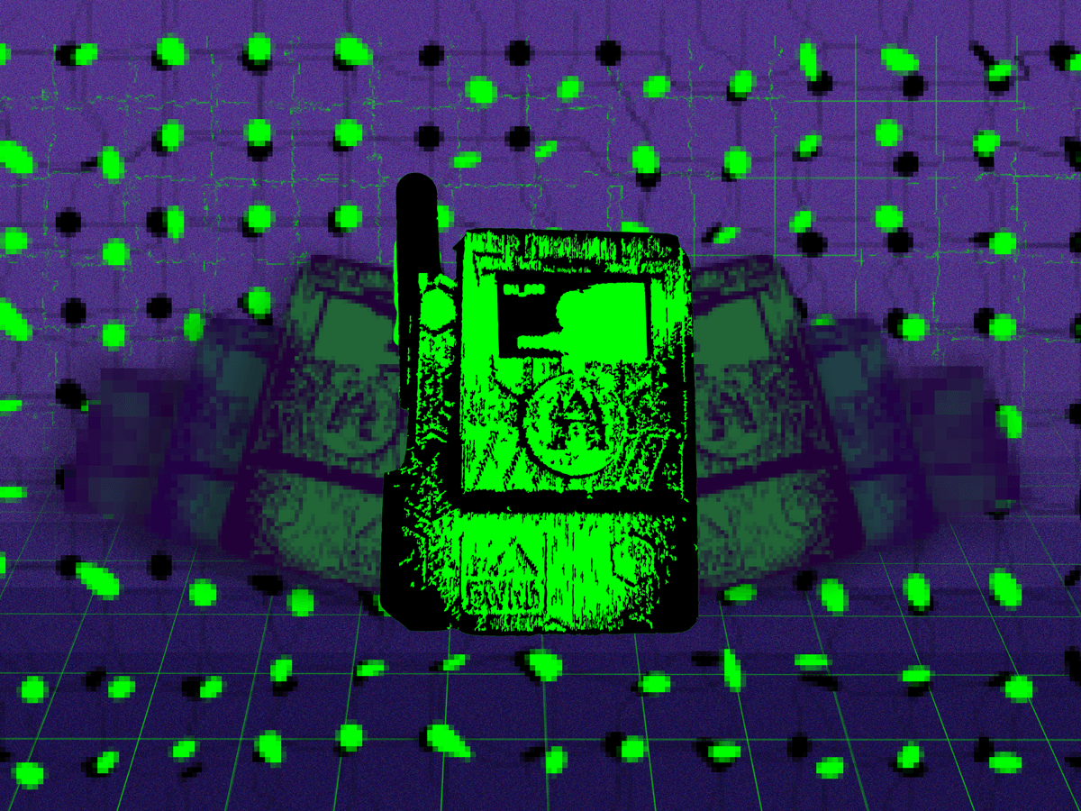 Grafisch beeld van een meshapparaat