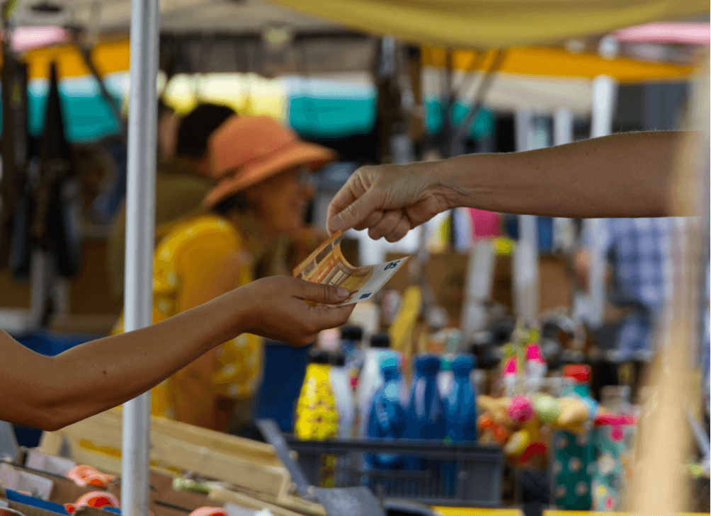 Goed geld, handel markt