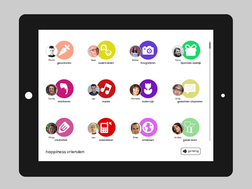 Happiness Project - Lamp interface